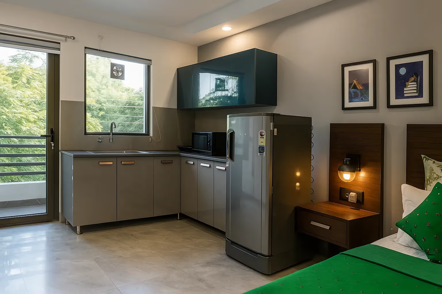 Comforable Studio Apartment near Gallleria Market