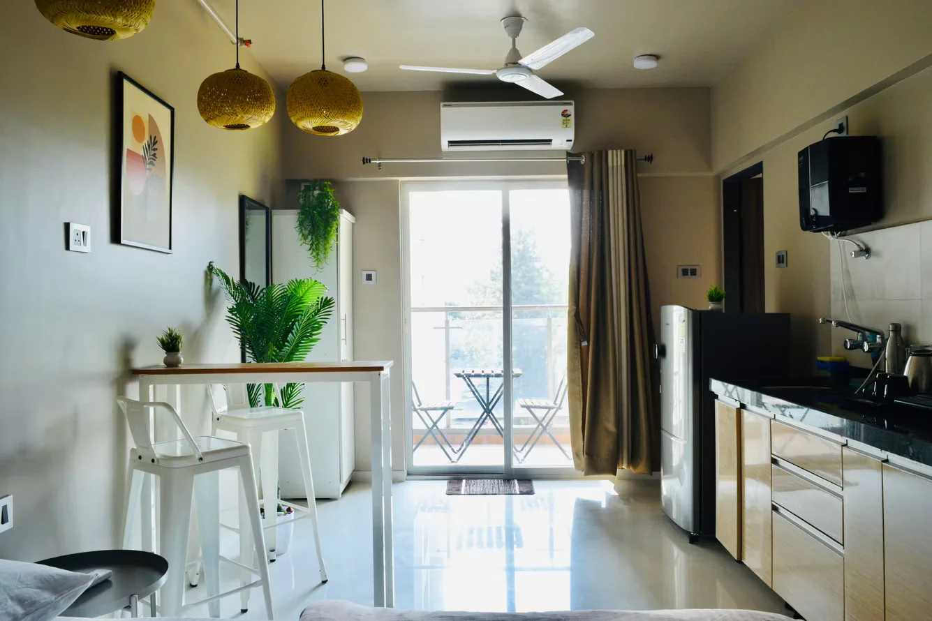Private Studio Apartment with Balcony in New Kalyani Nagar