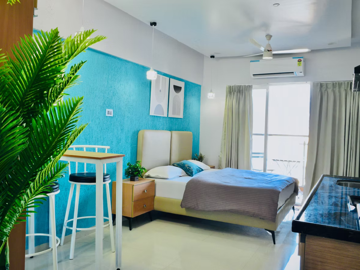 Studio apt with Balcony in New Kalyani Nagar