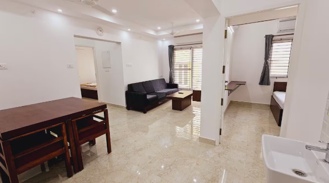Furnished 2 Bedroom Apartment in Velacherry