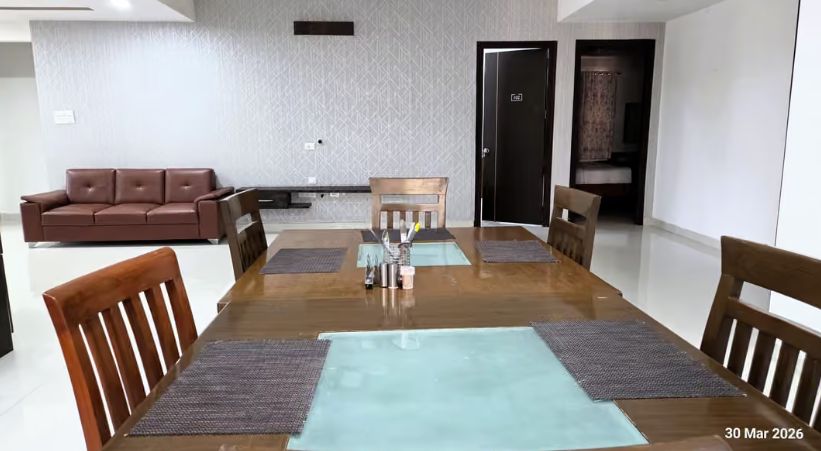 Fully Furnished 3 BR Serviced Apartment in Banjara Hills