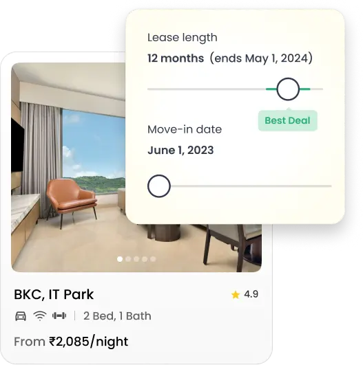 Flexible Booking Interface